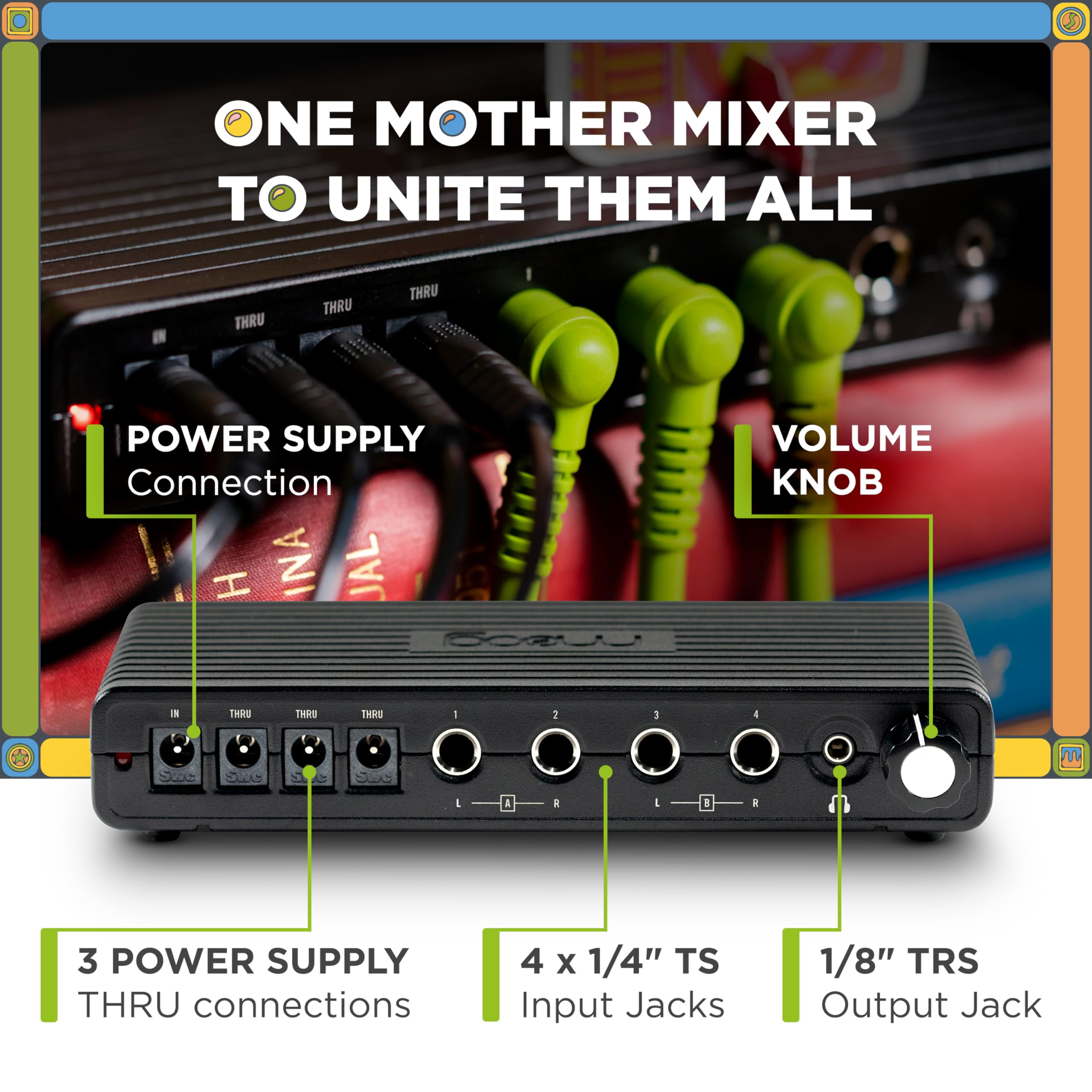 MOOG Sound Studio Accessory Kit With Three-Tier Rack, Analog Summing Mixer, Dust Cover, Patch and Audio Cables, Patch Cable Orga